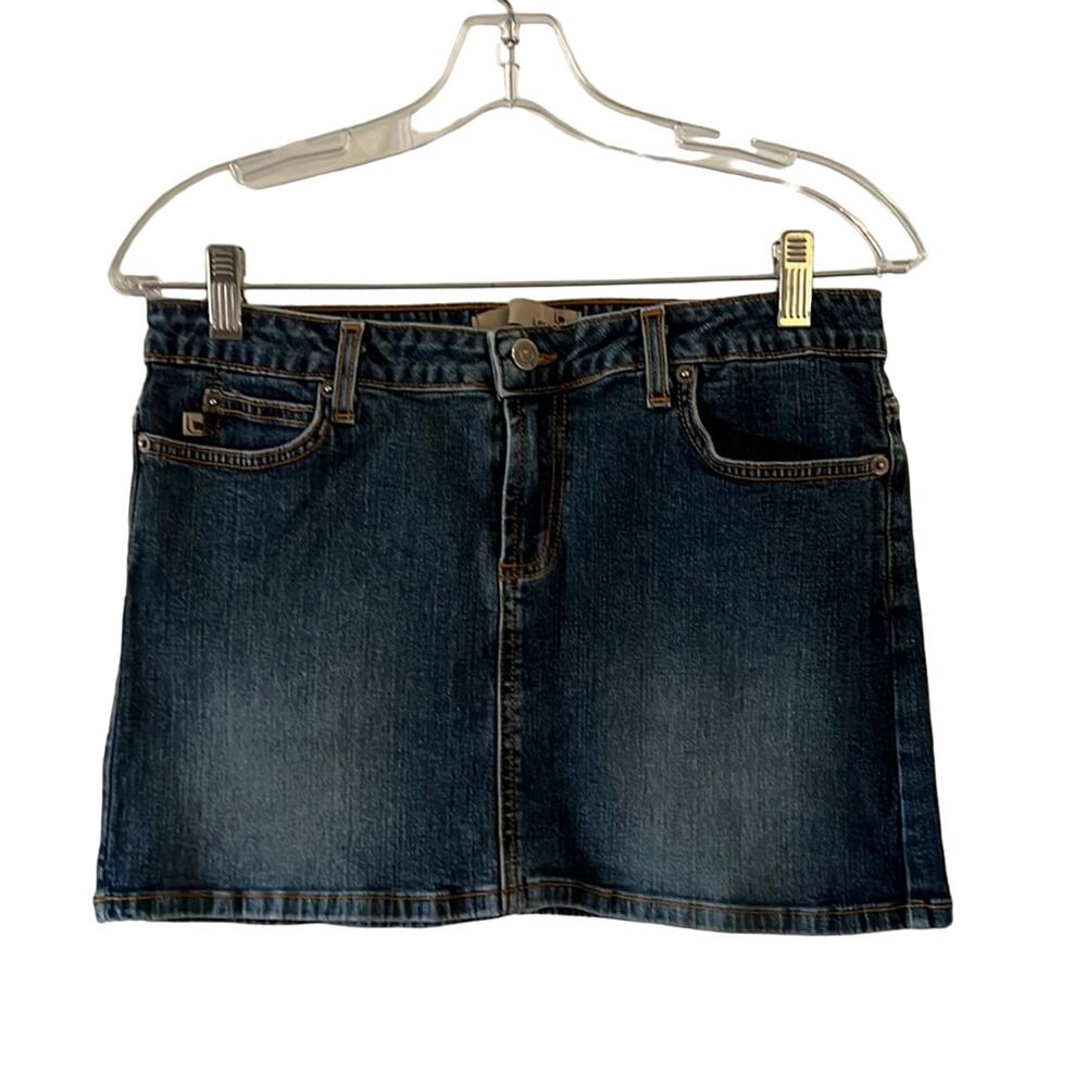 Level Juniors Size 9 Denim Jean Mini Skirt Casual Preppy
